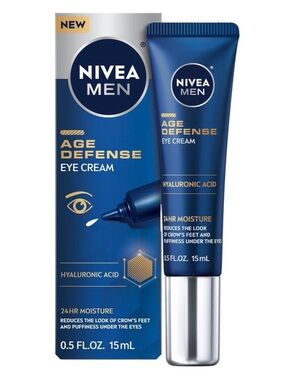 NIVEA Men Age Defense Eye Cream 0.5 fl oz / 15mL ~ New in Box